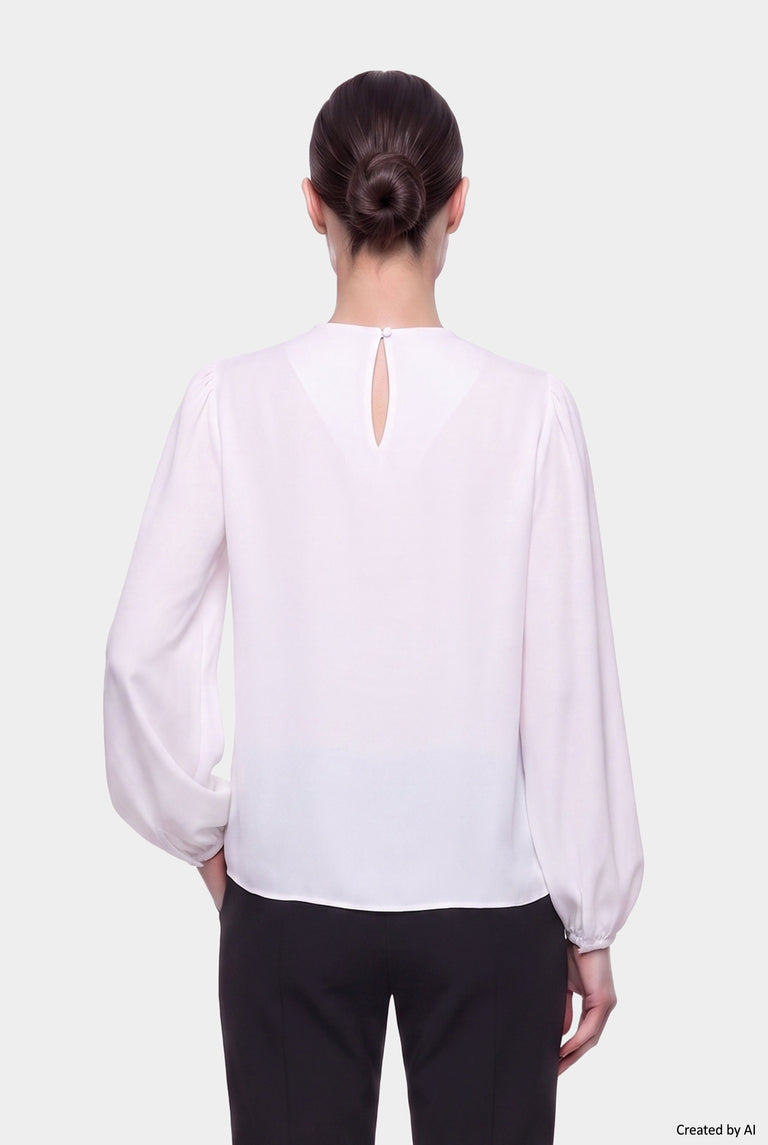 EASY PEASY Blusa donna bianca