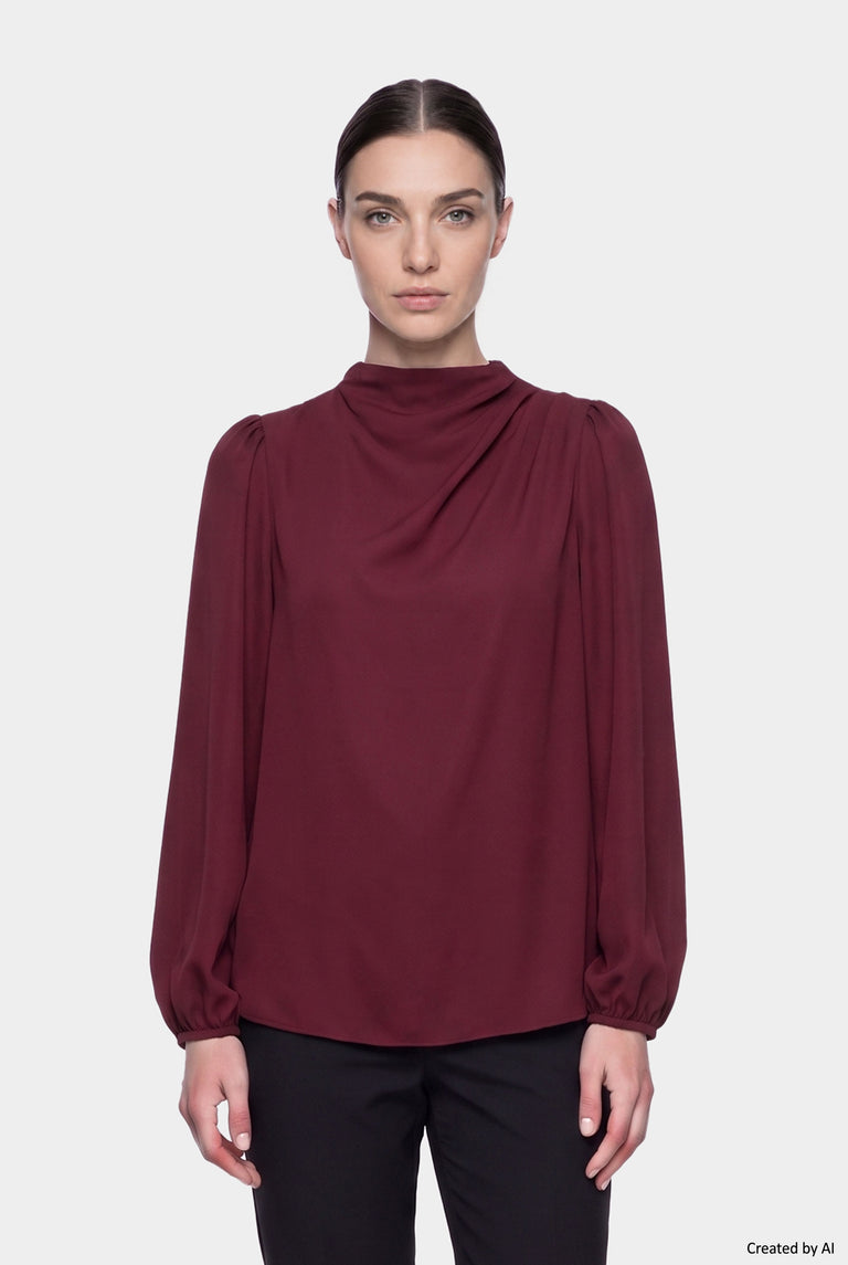 EASY PEASY Blusa donna bordeaux