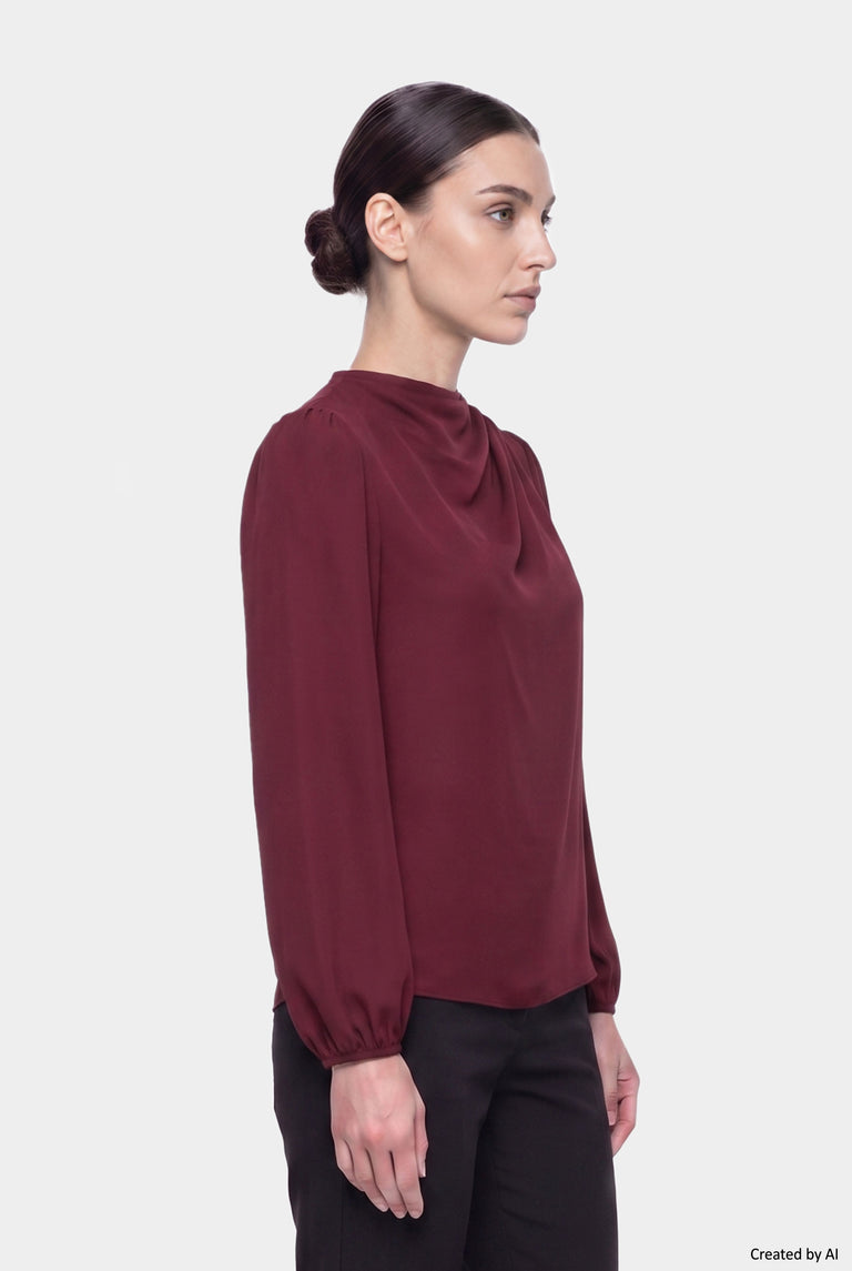EASY PEASY Blusa donna bordeaux