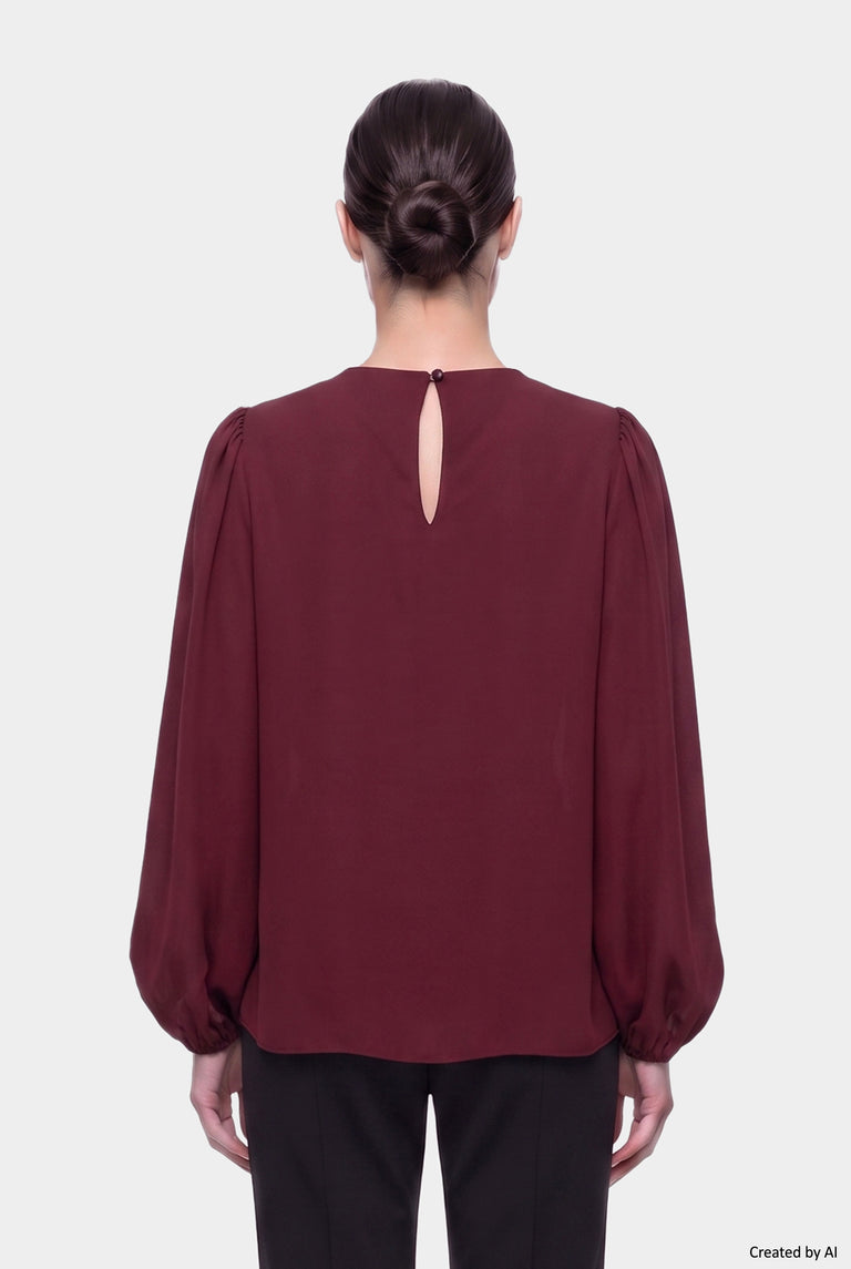 EASY PEASY Blusa donna bordeaux