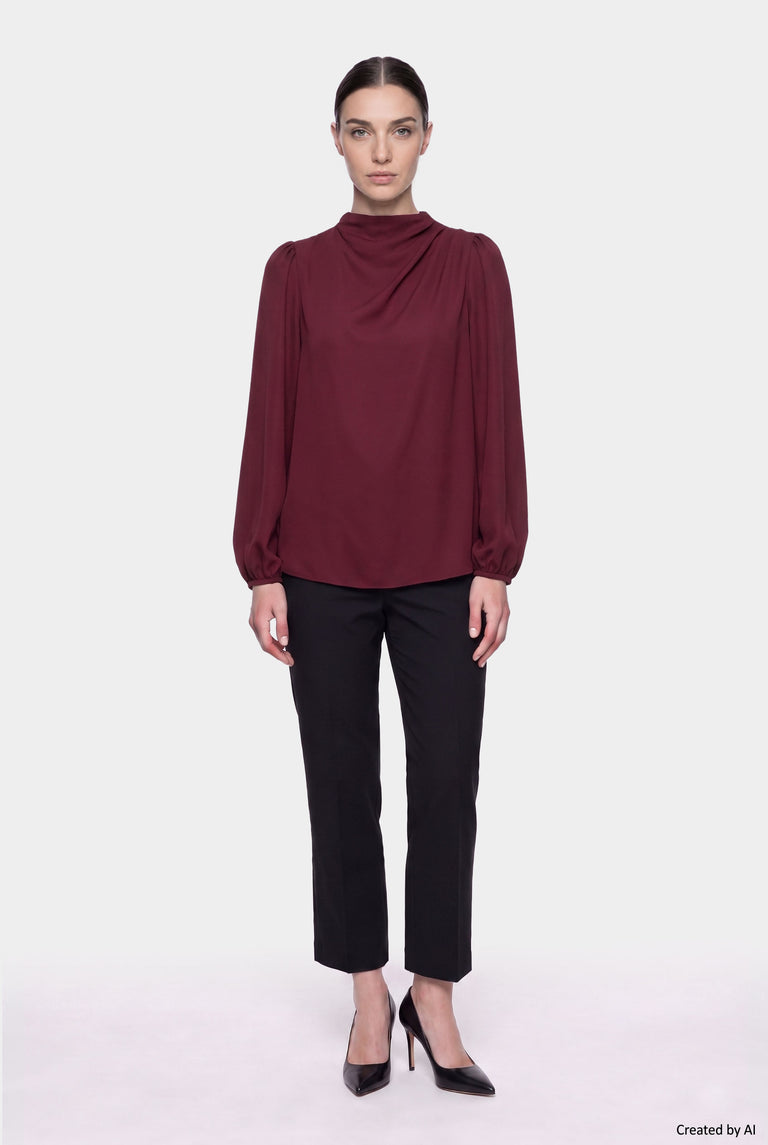 EASY PEASY Blusa donna bordeaux