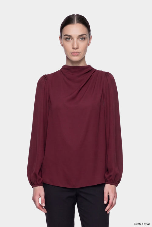 EASY PEASY Blusa donna bordeaux