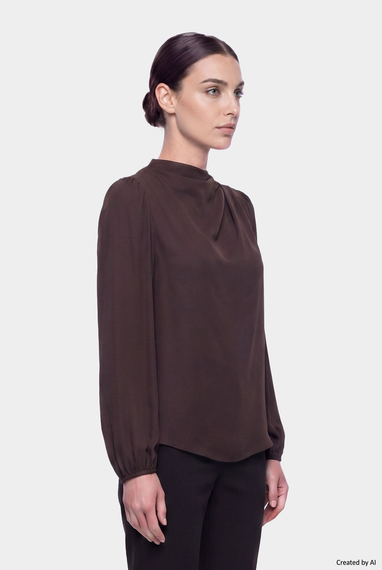 EASY PEASY Blusa donna marrone