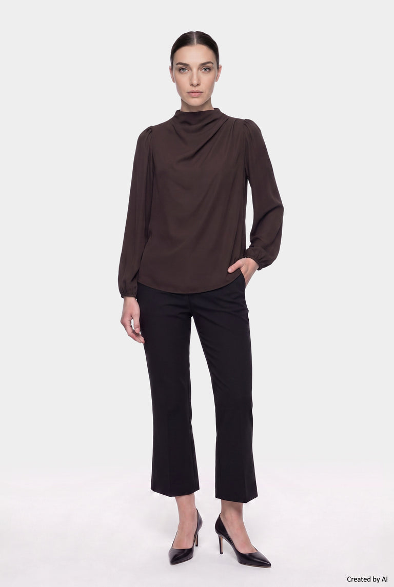 EASY PEASY Blusa donna marrone