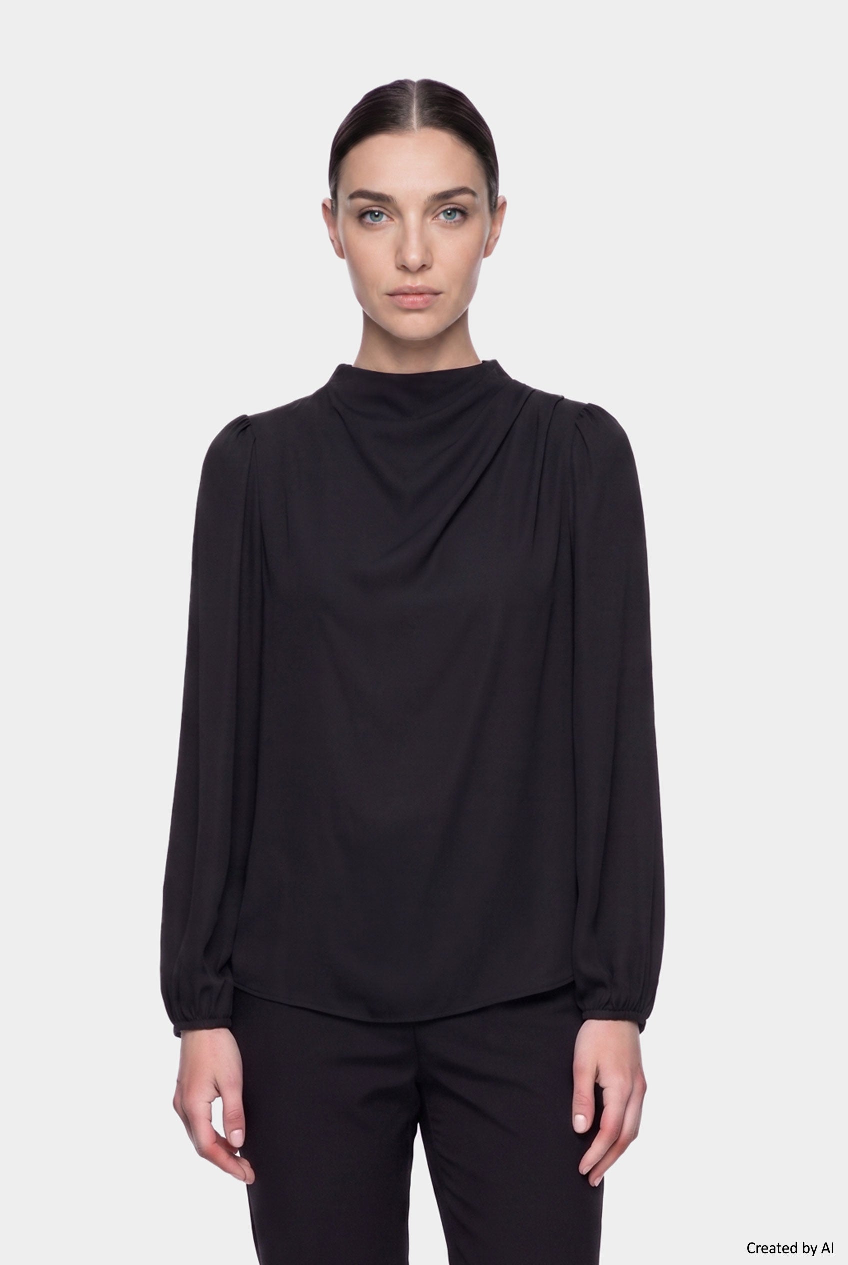 EASY PEASY Blusa donna nera