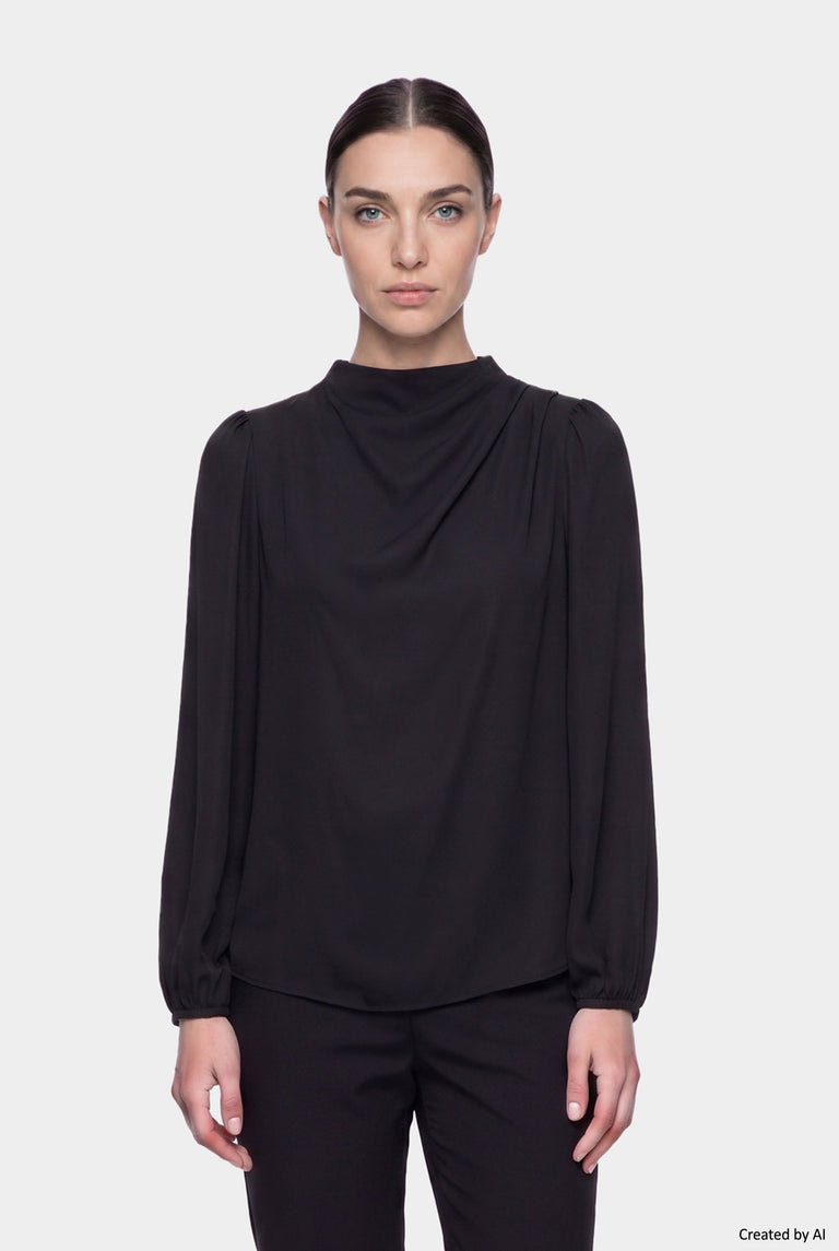 EASY PEASY Blusa donna nera