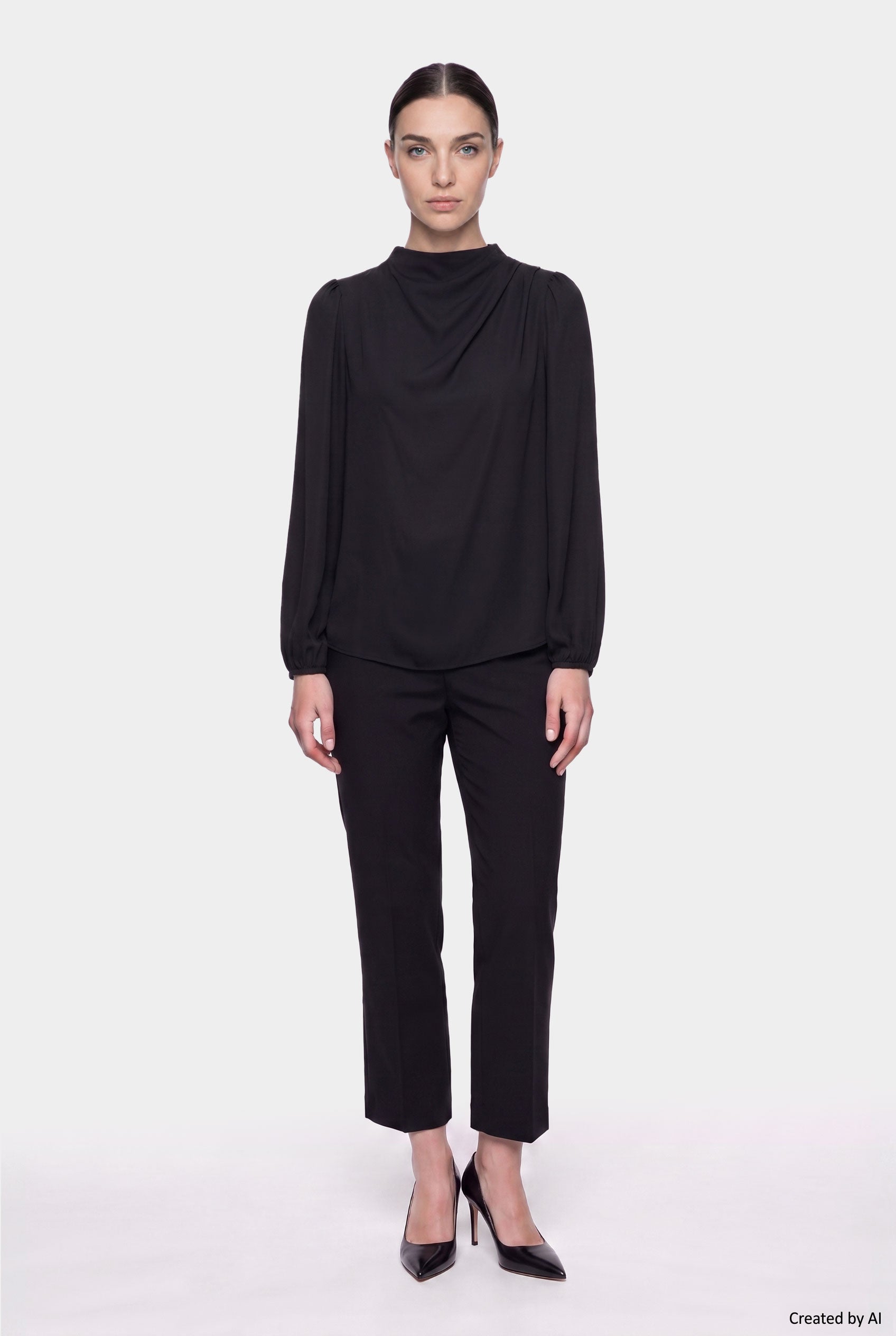 EASY PEASY Blusa donna nera