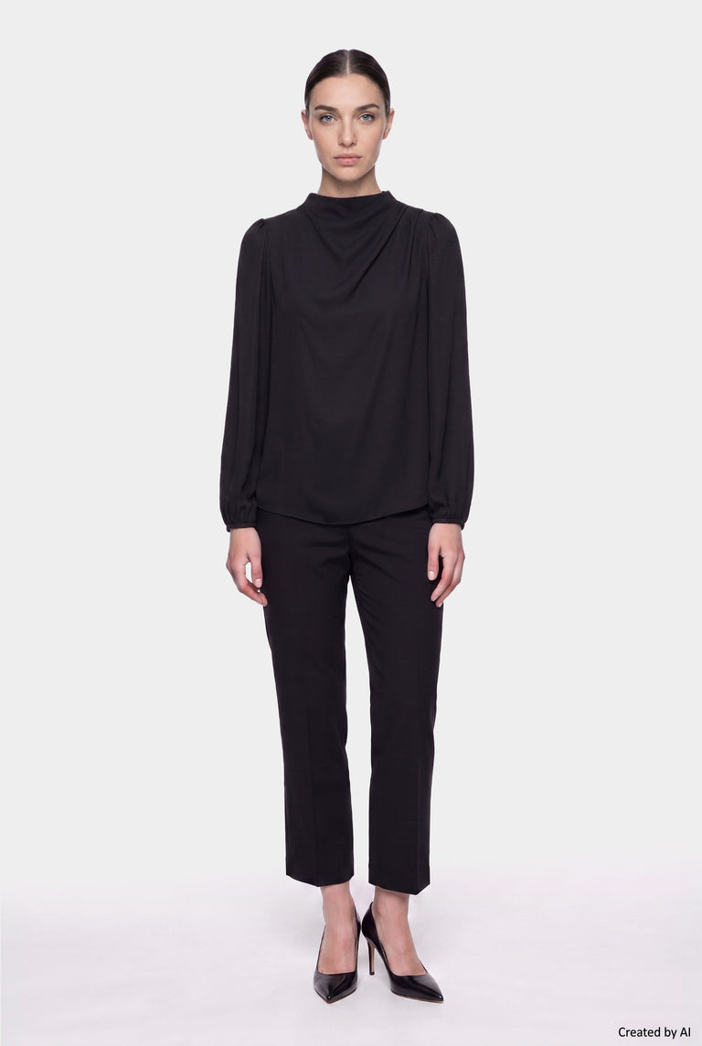 EASY PEASY Blusa donna nera