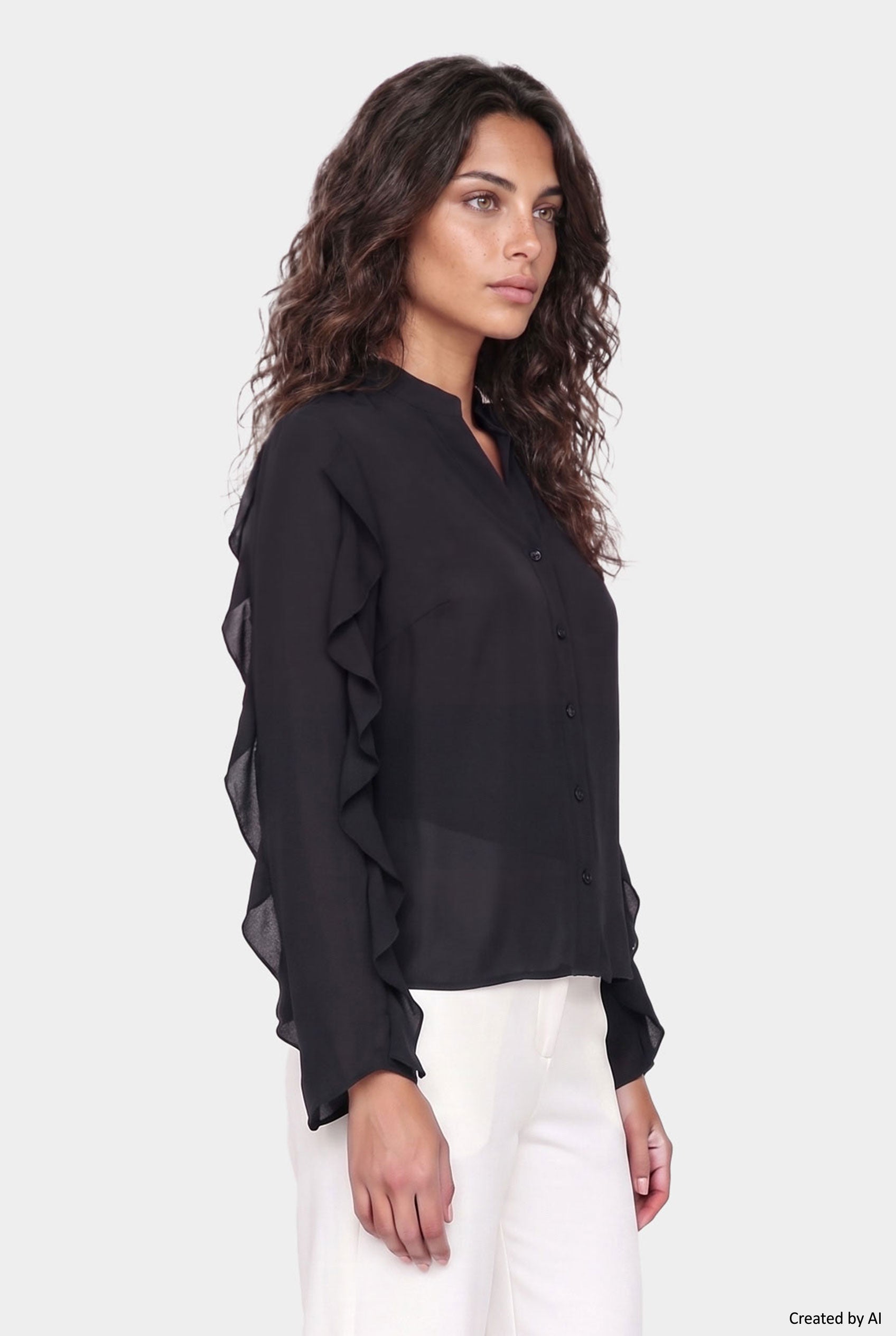 EASY PEASY Camicia donna nera