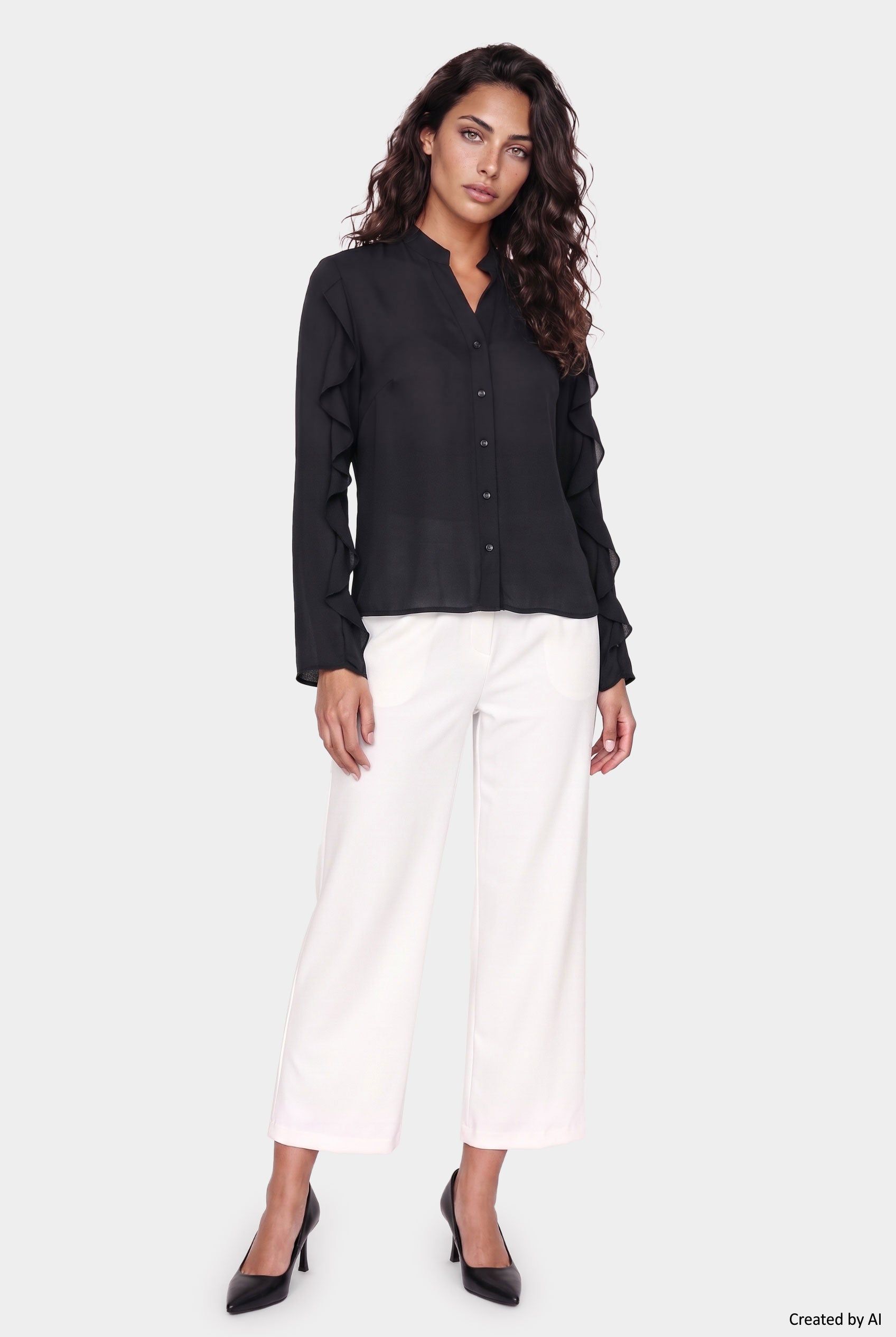 EASY PEASY Camicia donna nera