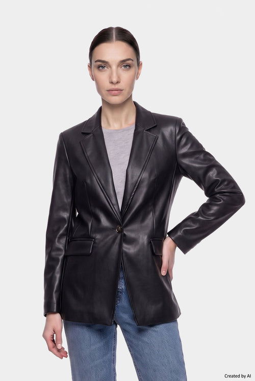 EASY PEASY Giacca donna nera