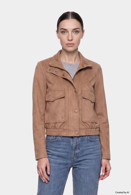 EASY PEASY Giubbino donna cammello