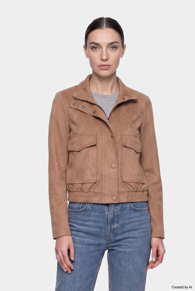 EASY PEASY Giubbino donna cammello