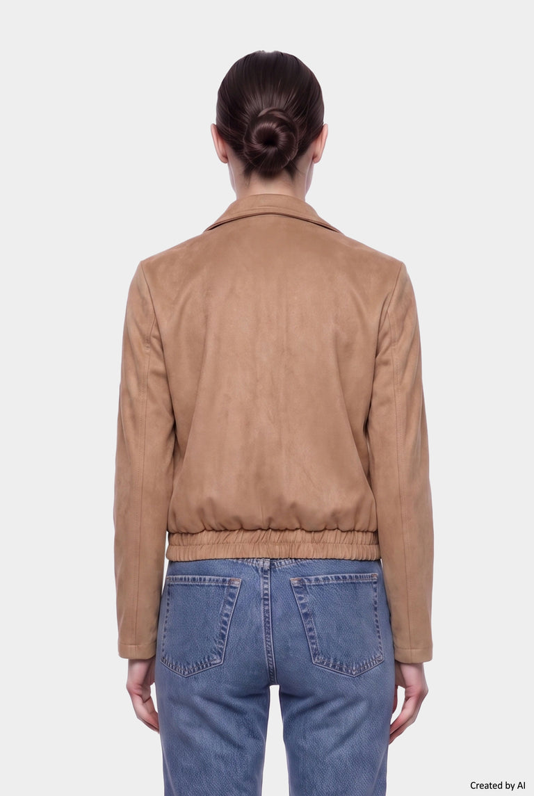 EASY PEASY Giubbino donna cammello