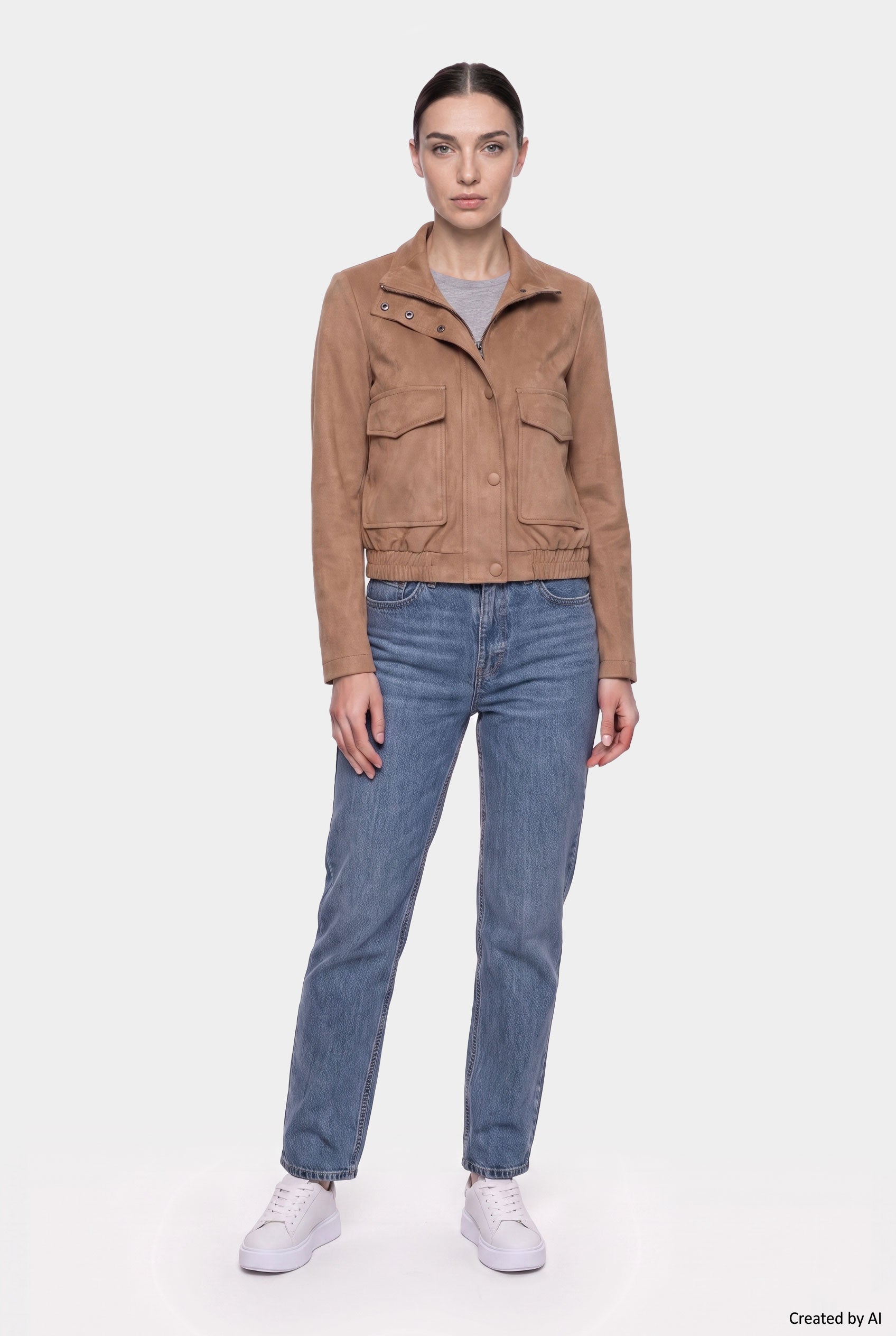 EASY PEASY Giubbino donna cammello
