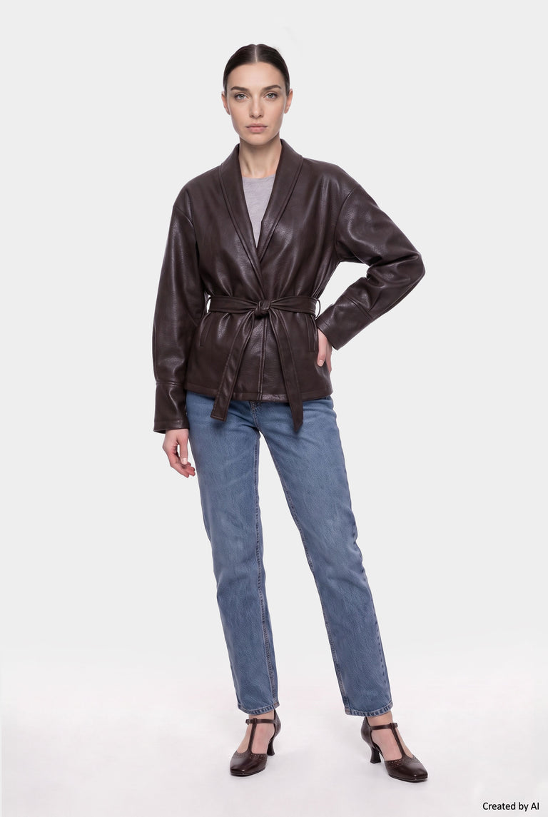 EASY PEASY Giacca donna marrone