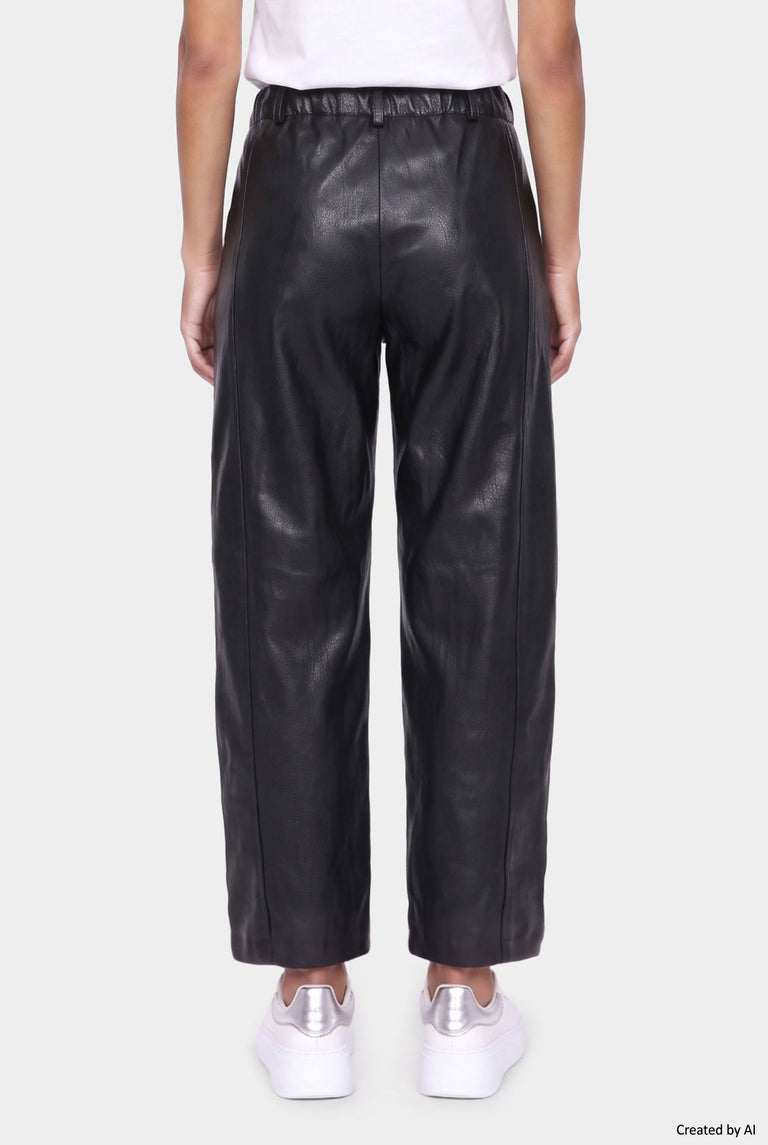 EASY PEASY Pantalone donna nero