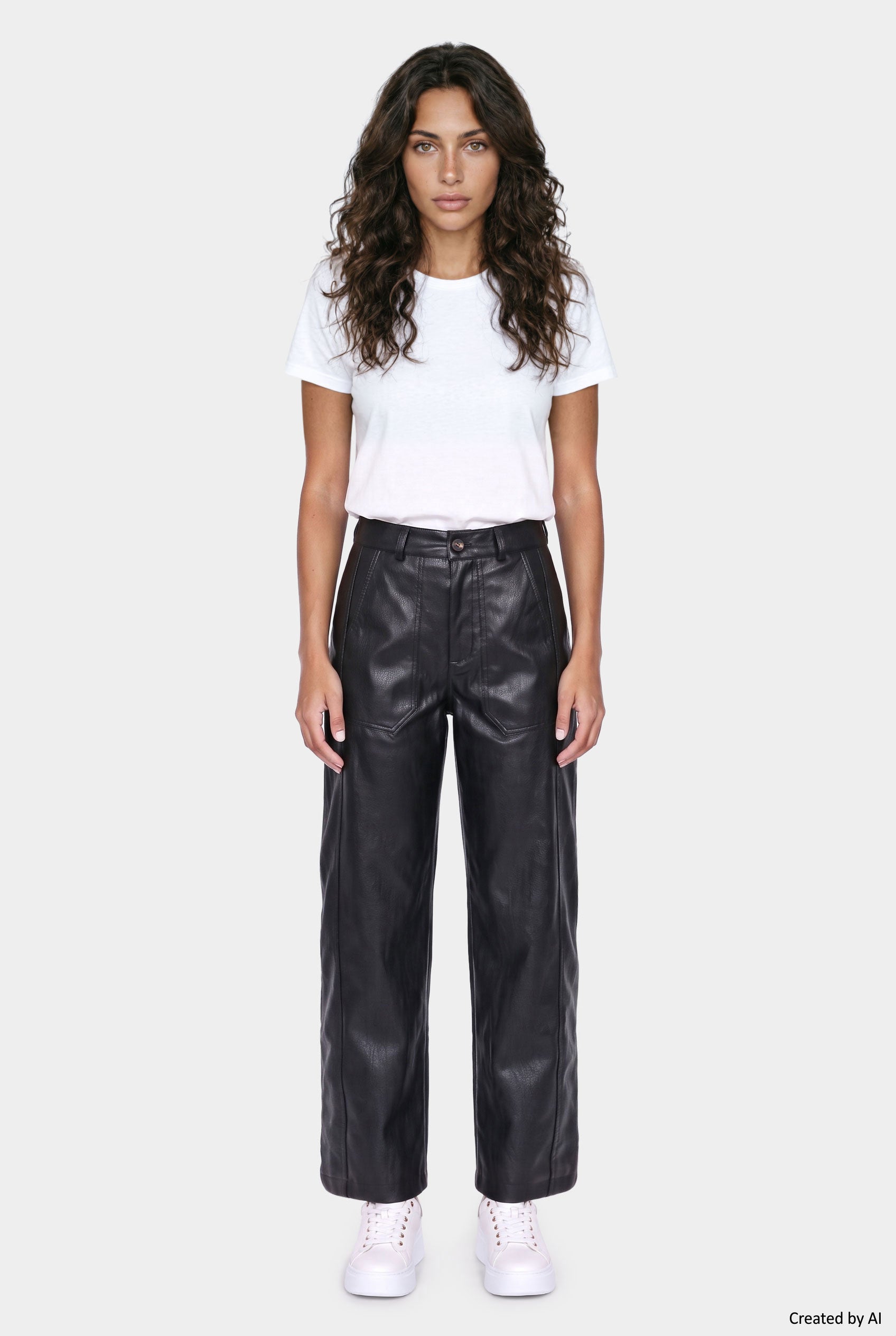 EASY PEASY Pantalone donna nero
