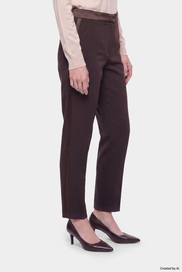 EASY PEASY Pantalone donna marrone