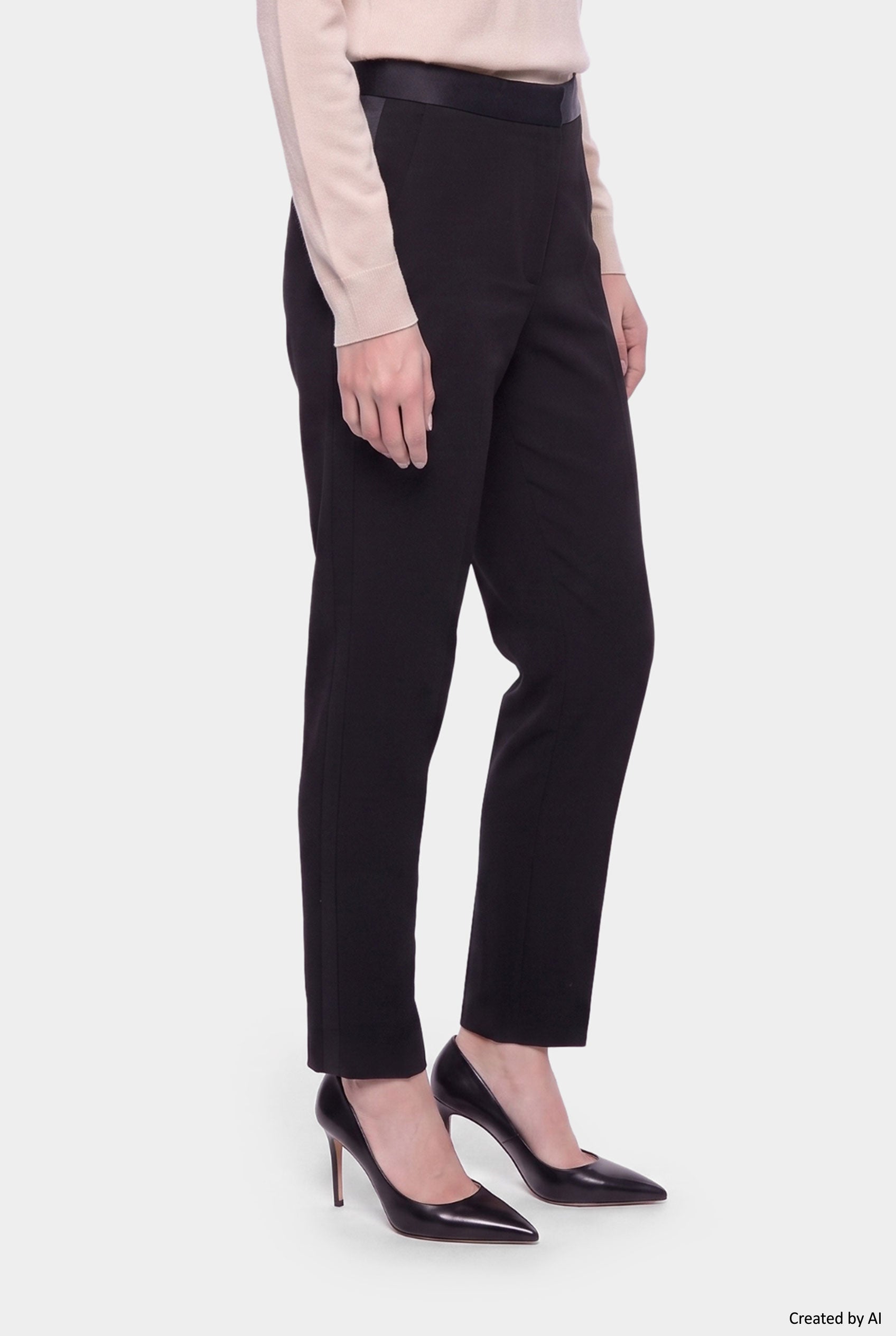 EASY PEASY Pantalone donna nero