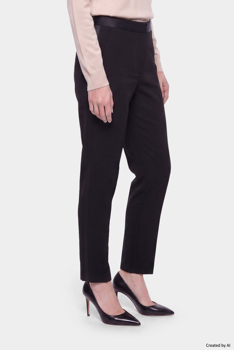 EASY PEASY Pantalone donna nero