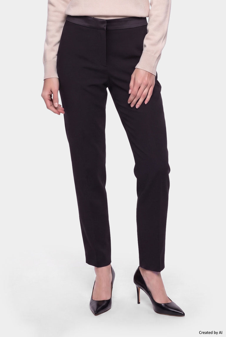 EASY PEASY Pantalone donna nero