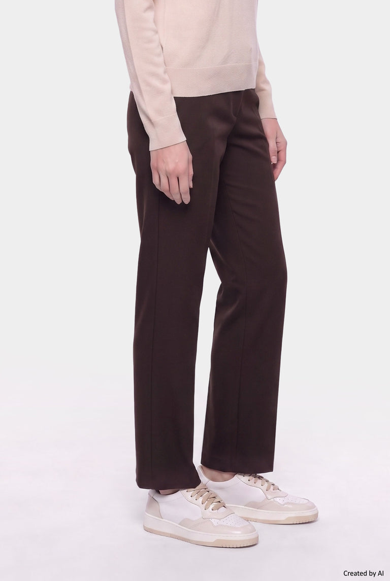 EASY PEASY Pantalone donna marrone