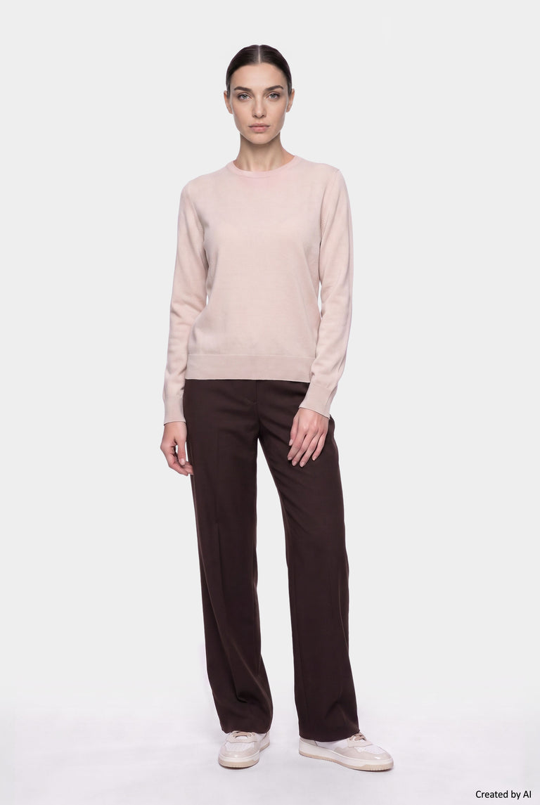 EASY PEASY Pantalone donna marrone