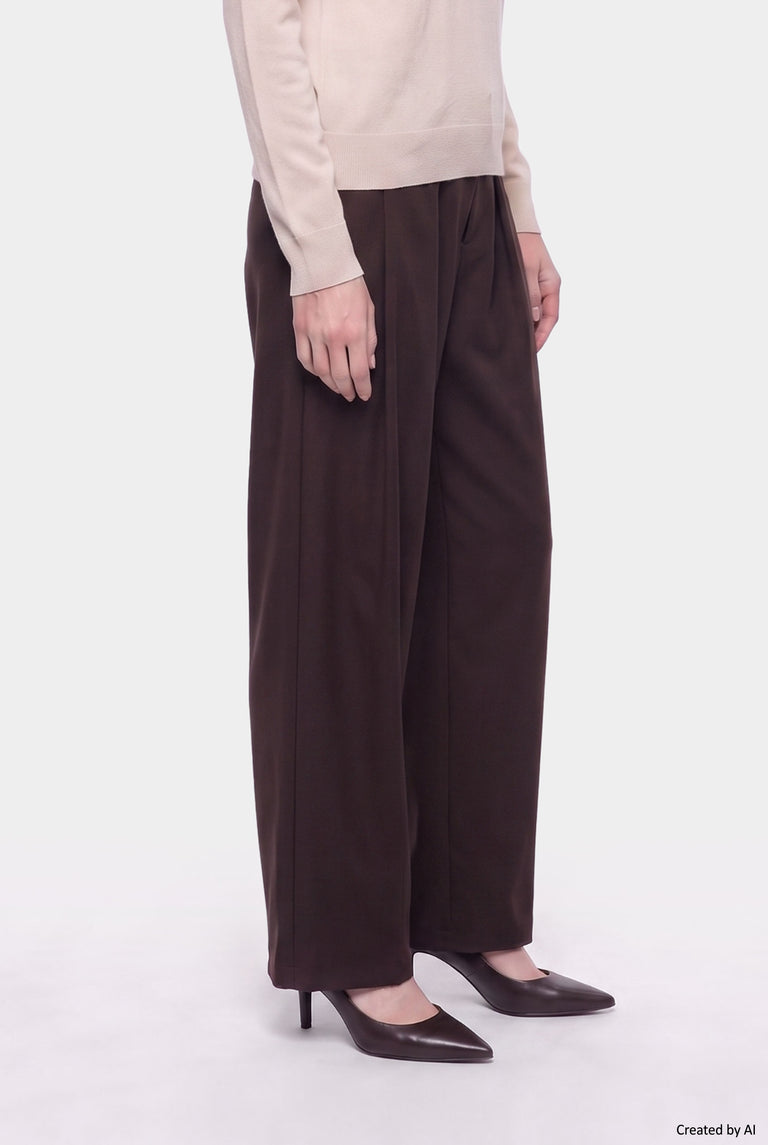 EASY PEASY Pantalone donna marrone