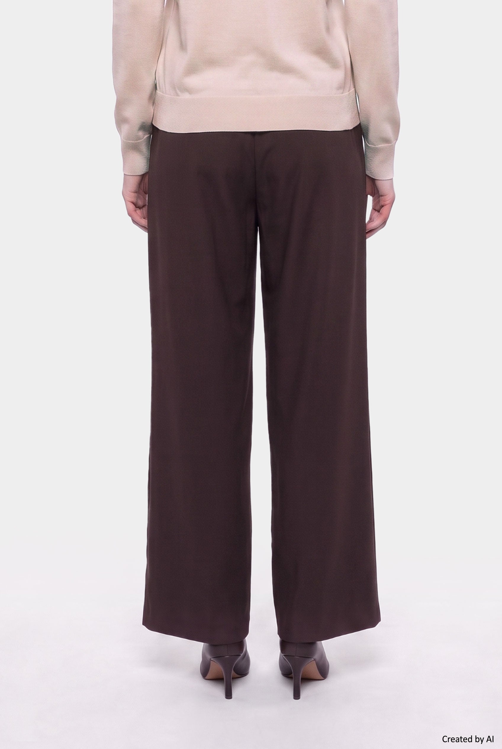 EASY PEASY Pantalone donna marrone