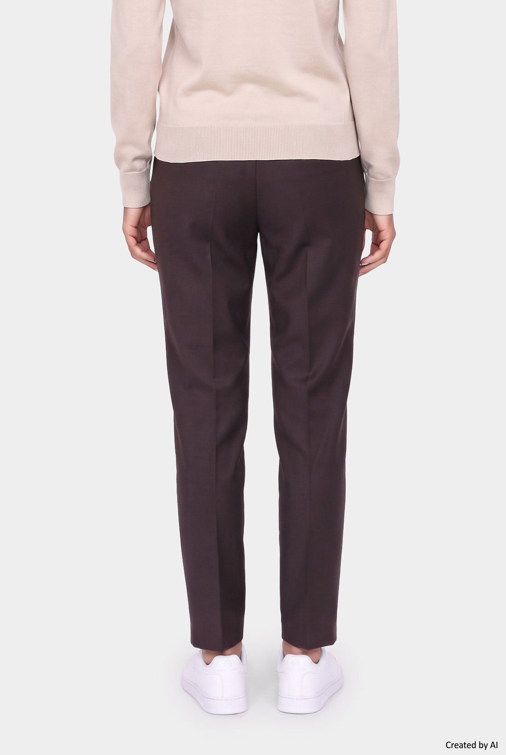 EASY PEASY Pantalone donna moka