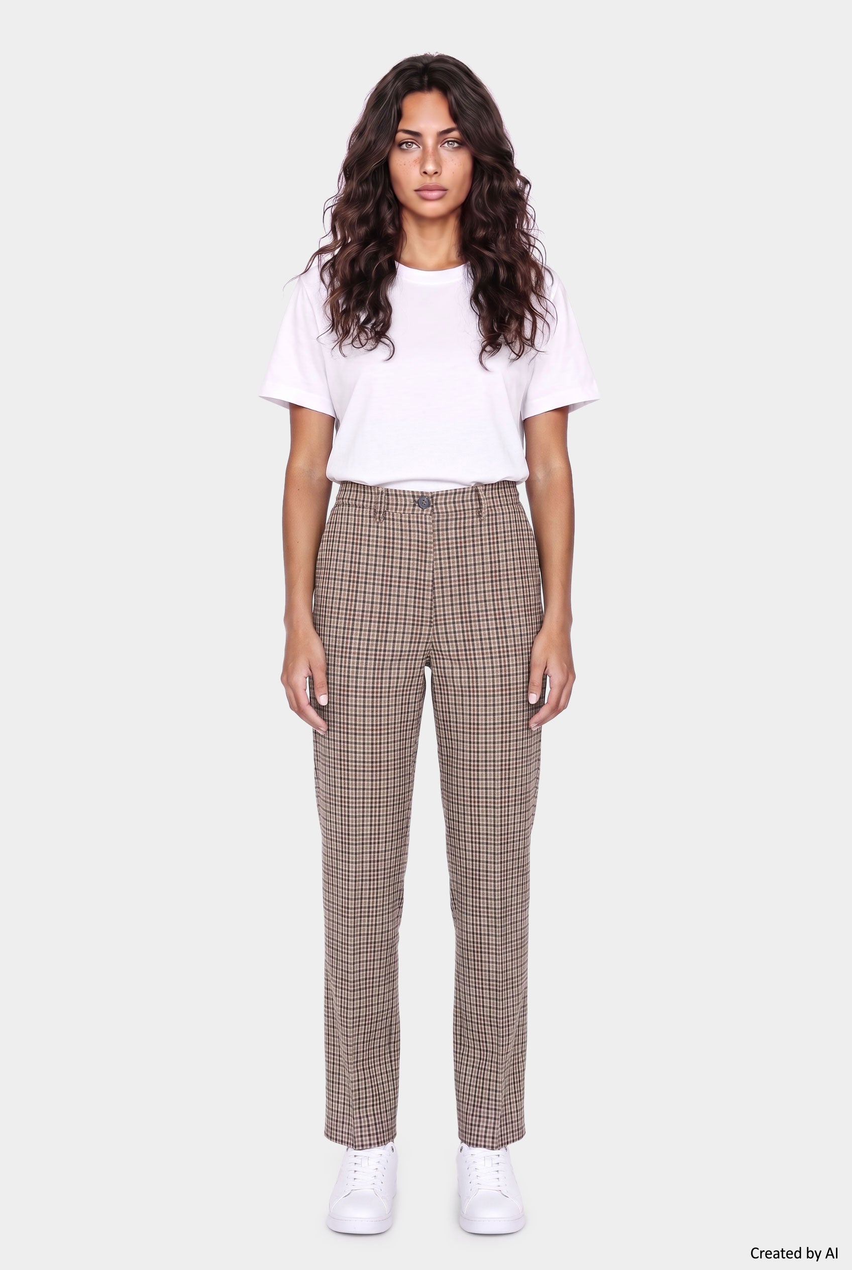 EASY PEASY Pantalone donna marrone