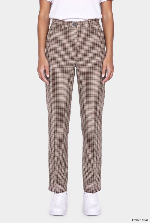 EASY PEASY Pantalone donna marrone