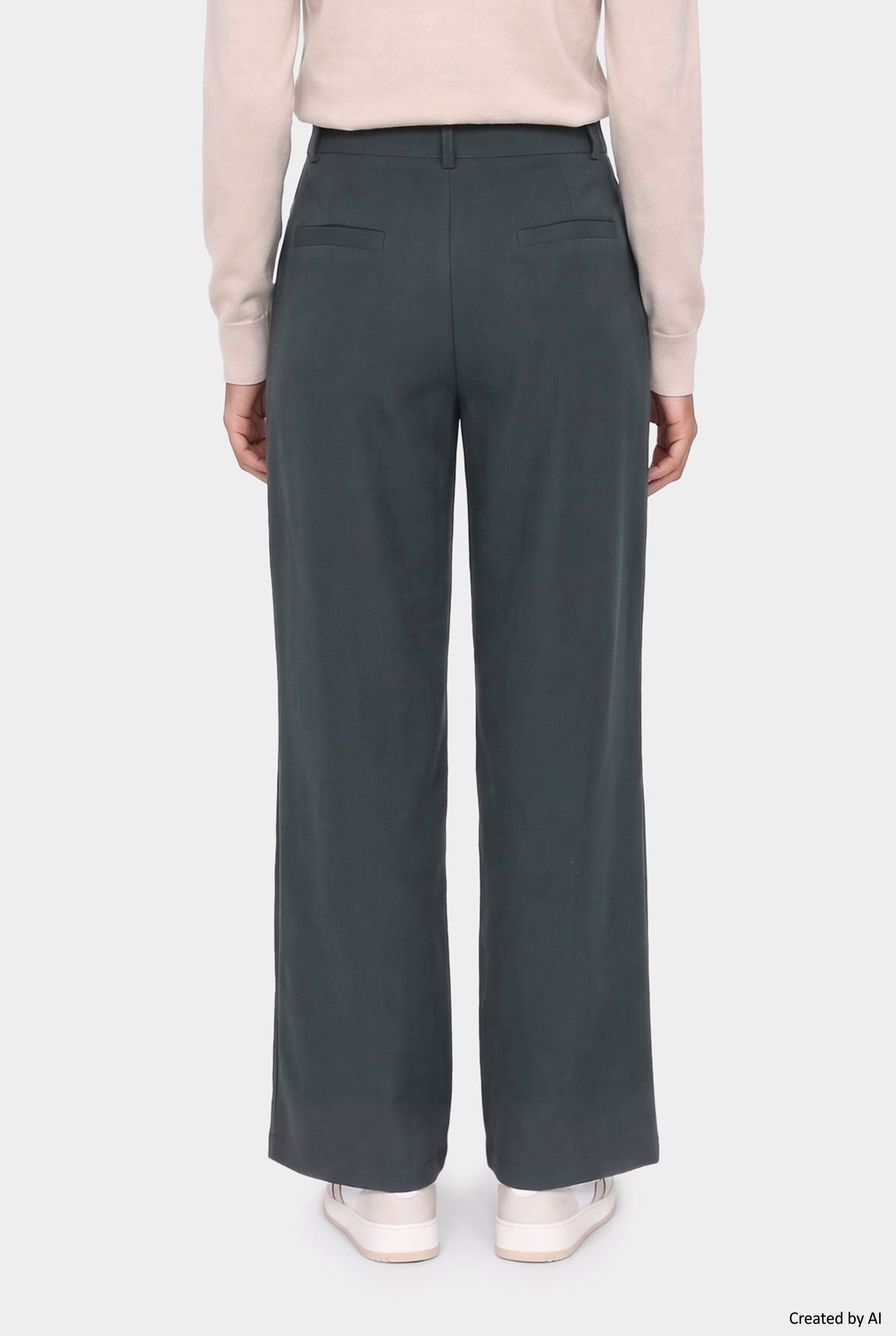 EASY PEASY Pantalone donna verde bosco