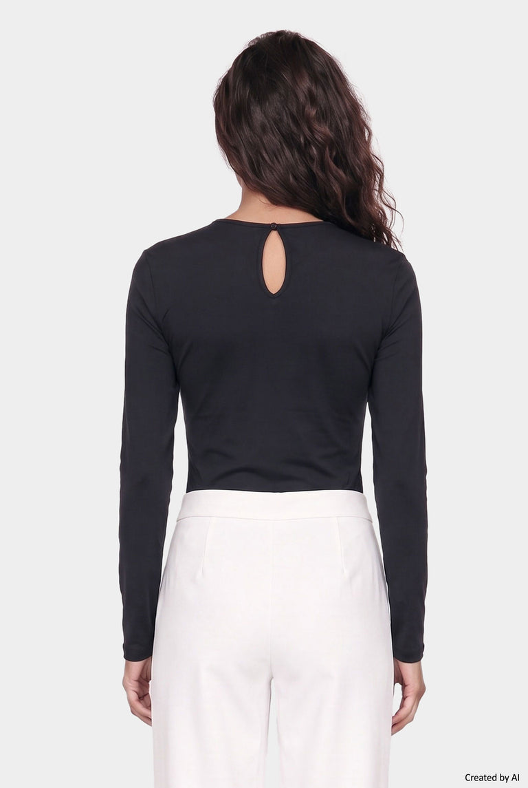 EASY PEASY Body donna nero