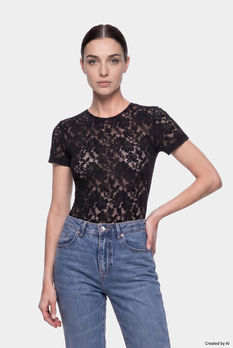EASY PEASY Body donna nero