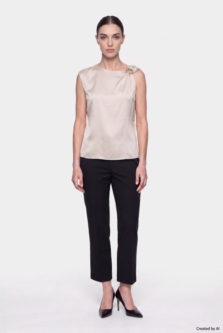 EASY PEASY Blusa donna champagne