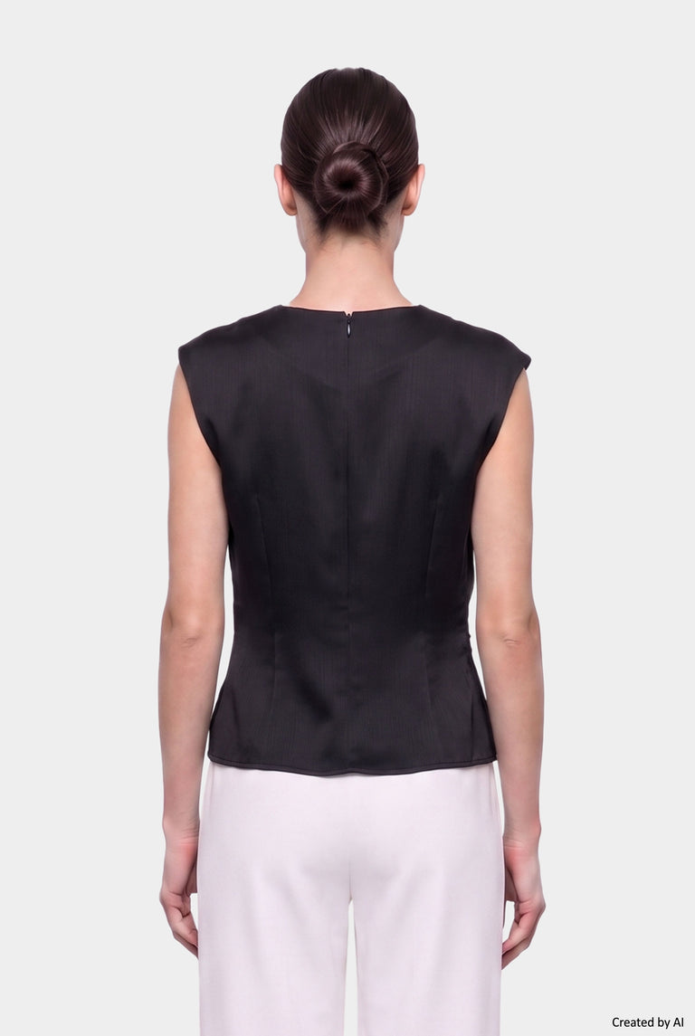 EASY PEASY Blusa donna nera