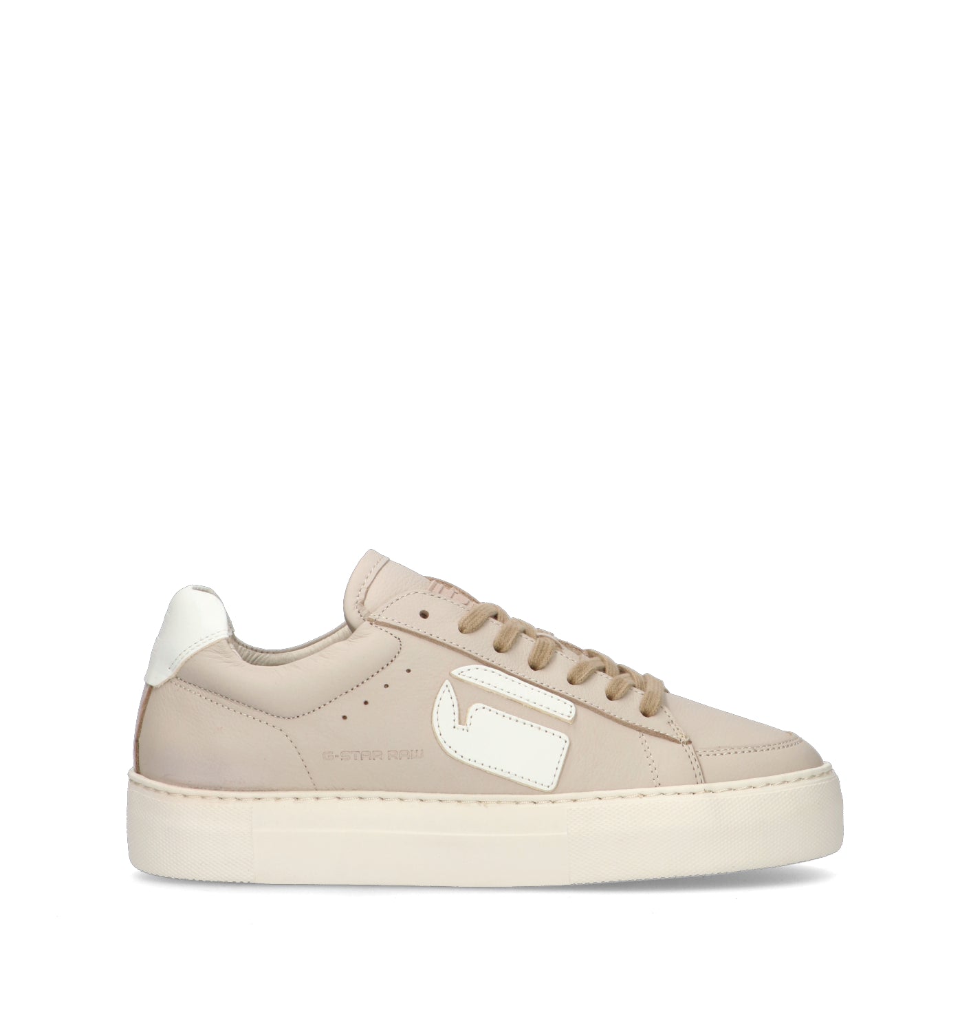 G-STAR RAW Sneaker donna beige in pelle