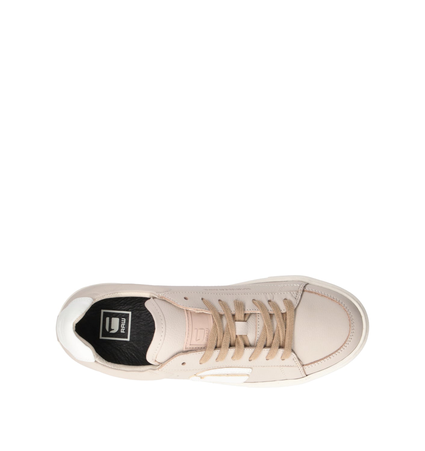 G-STAR RAW Sneaker donna beige in pelle