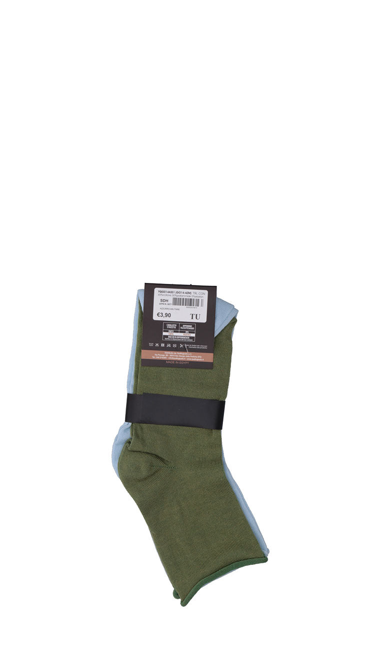 HOLE B Calzini donna 2 paia azzurro/militare