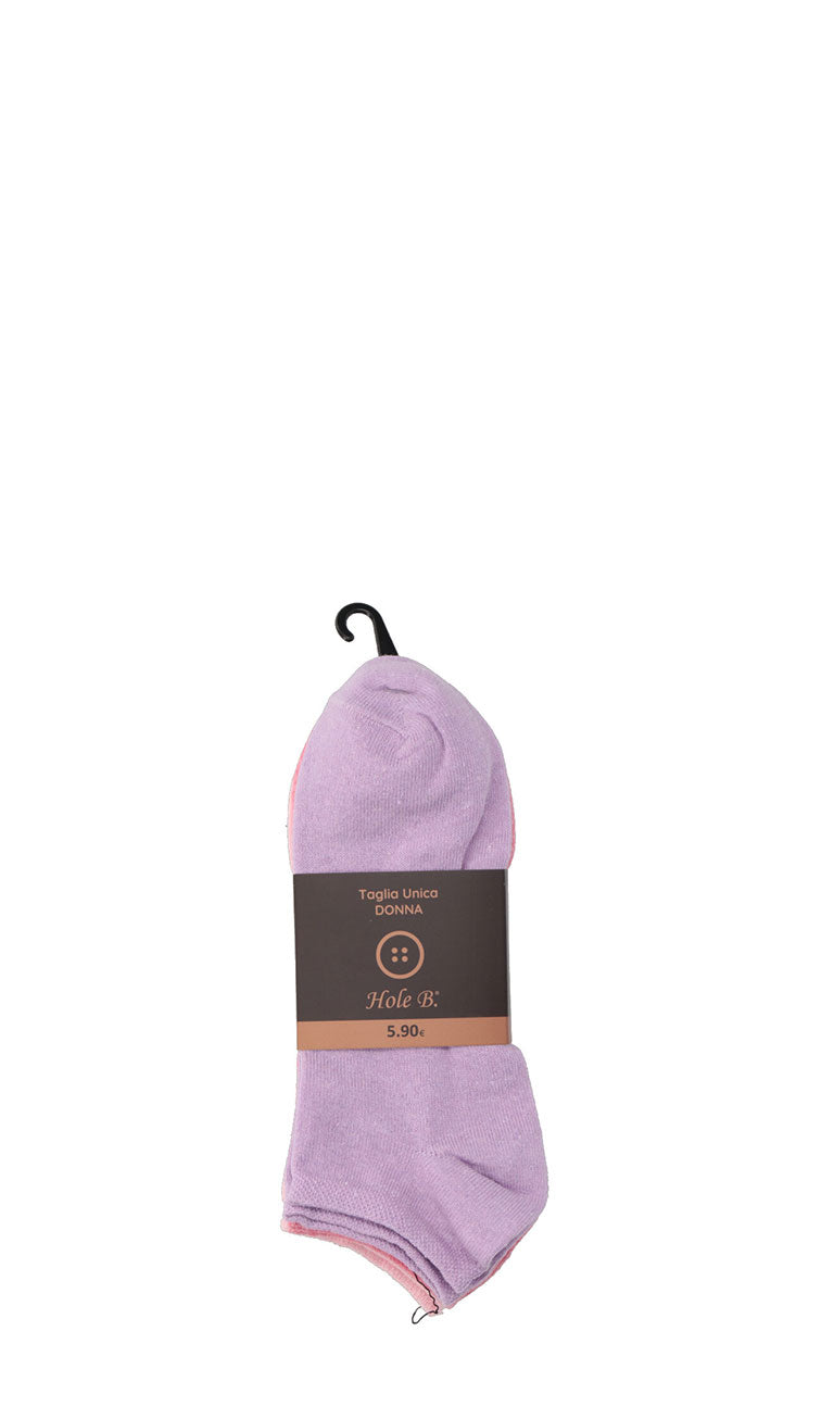 HOLE B Pedulini donna multicolor (3 paia)