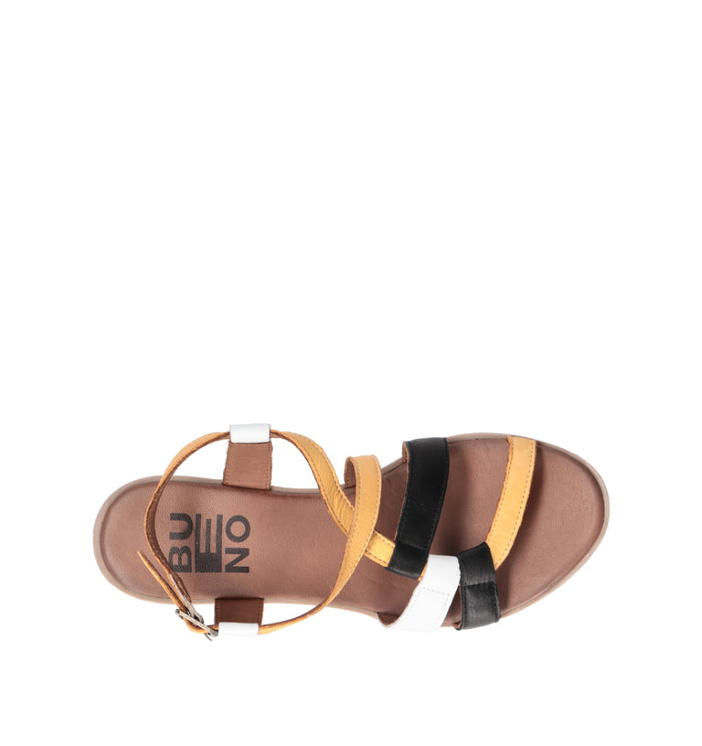 BUENO Sandalo donna multicolor in pelle