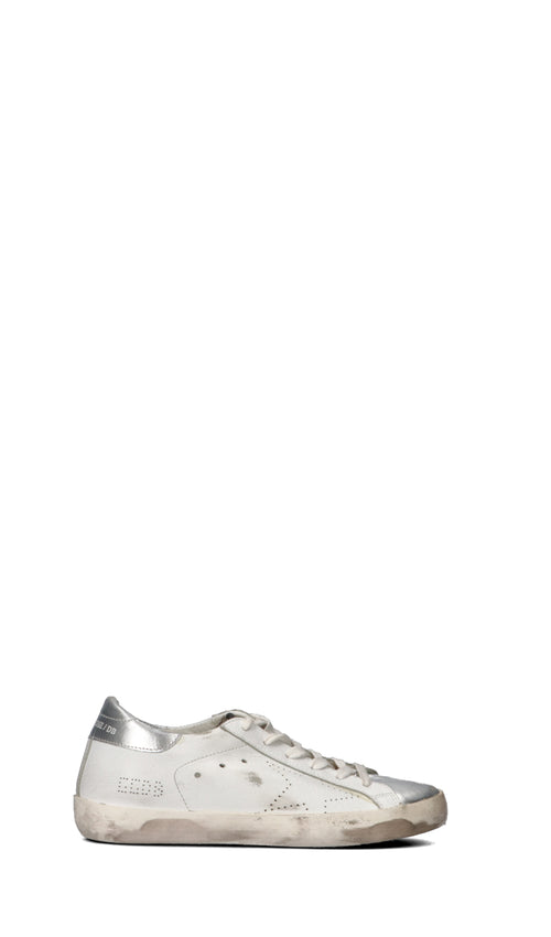 GOLDEN GOOSE Sneaker donna bianca/argento/oro in pelle