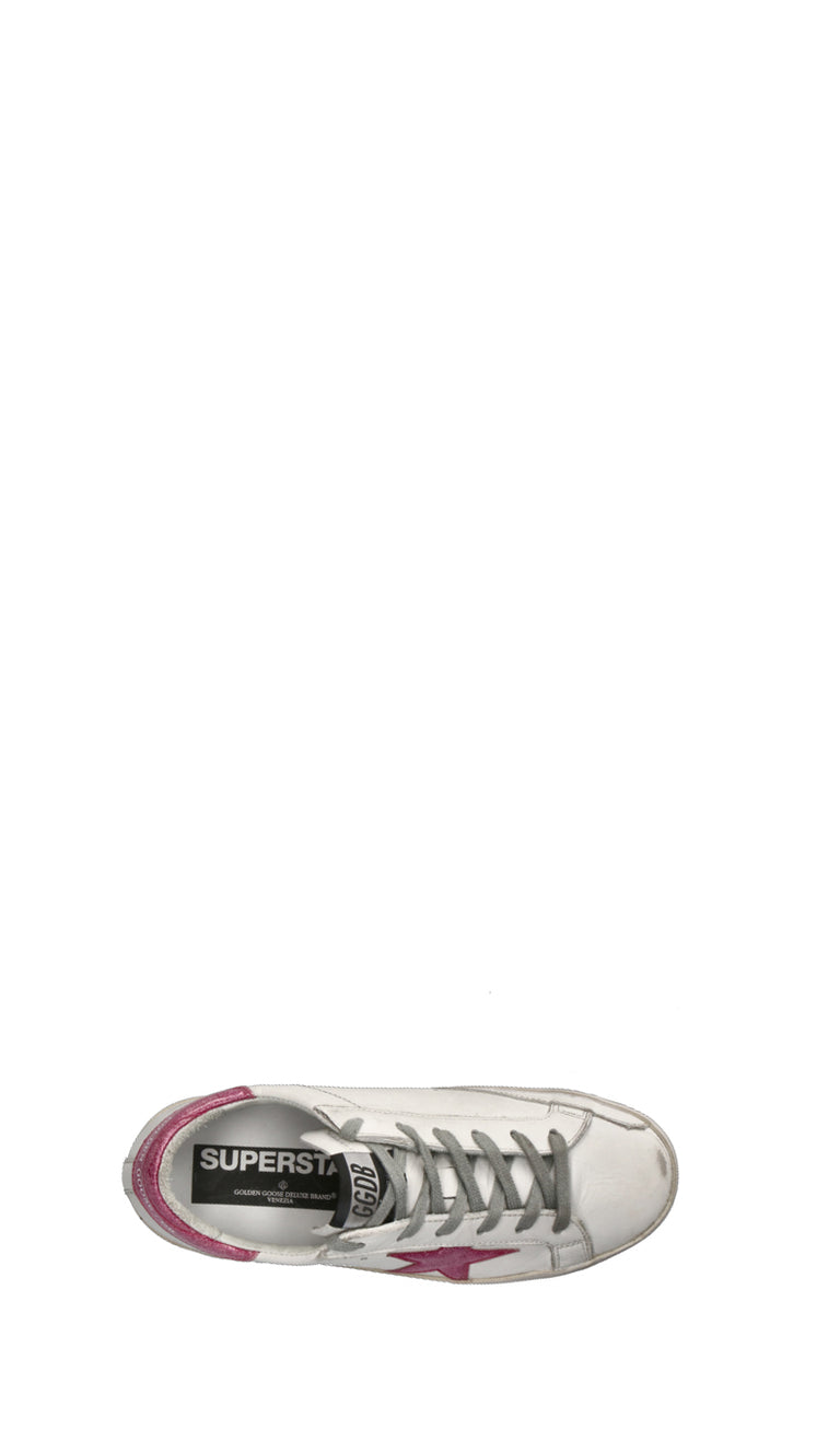 GOLDEN GOOSE Sneaker donna bianca/rosa in pelle