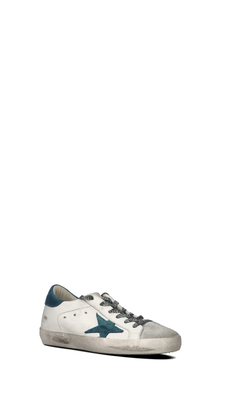 GOLDEN GOOSE Sneaker donna bianca/blu in pelle