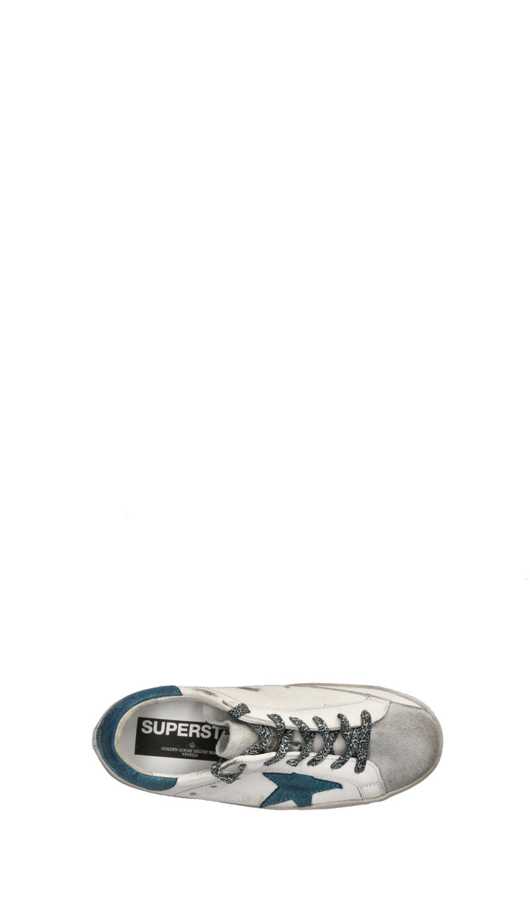 GOLDEN GOOSE Sneaker donna bianca/blu in pelle