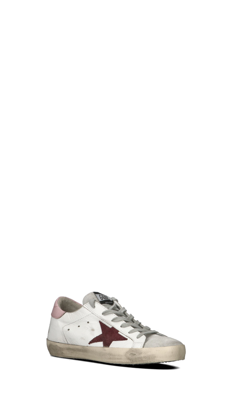 GOLDEN GOOSE Sneaker donna bianca/rosa in pelle