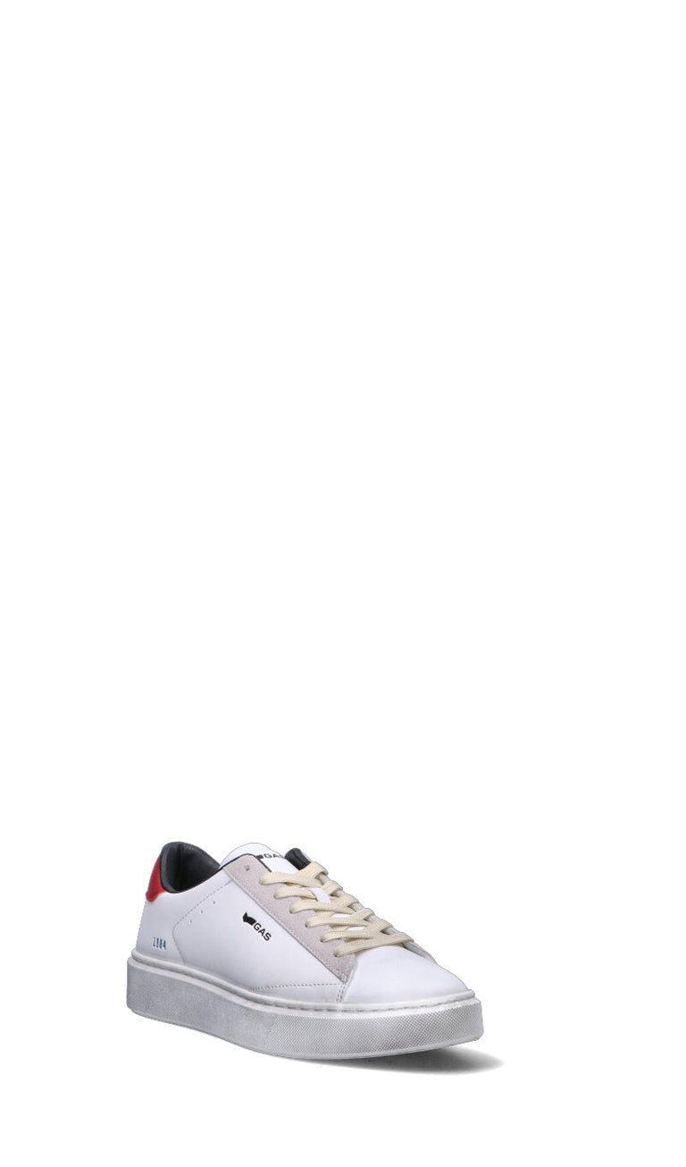 GAS Sneaker uomo bianca/rossa