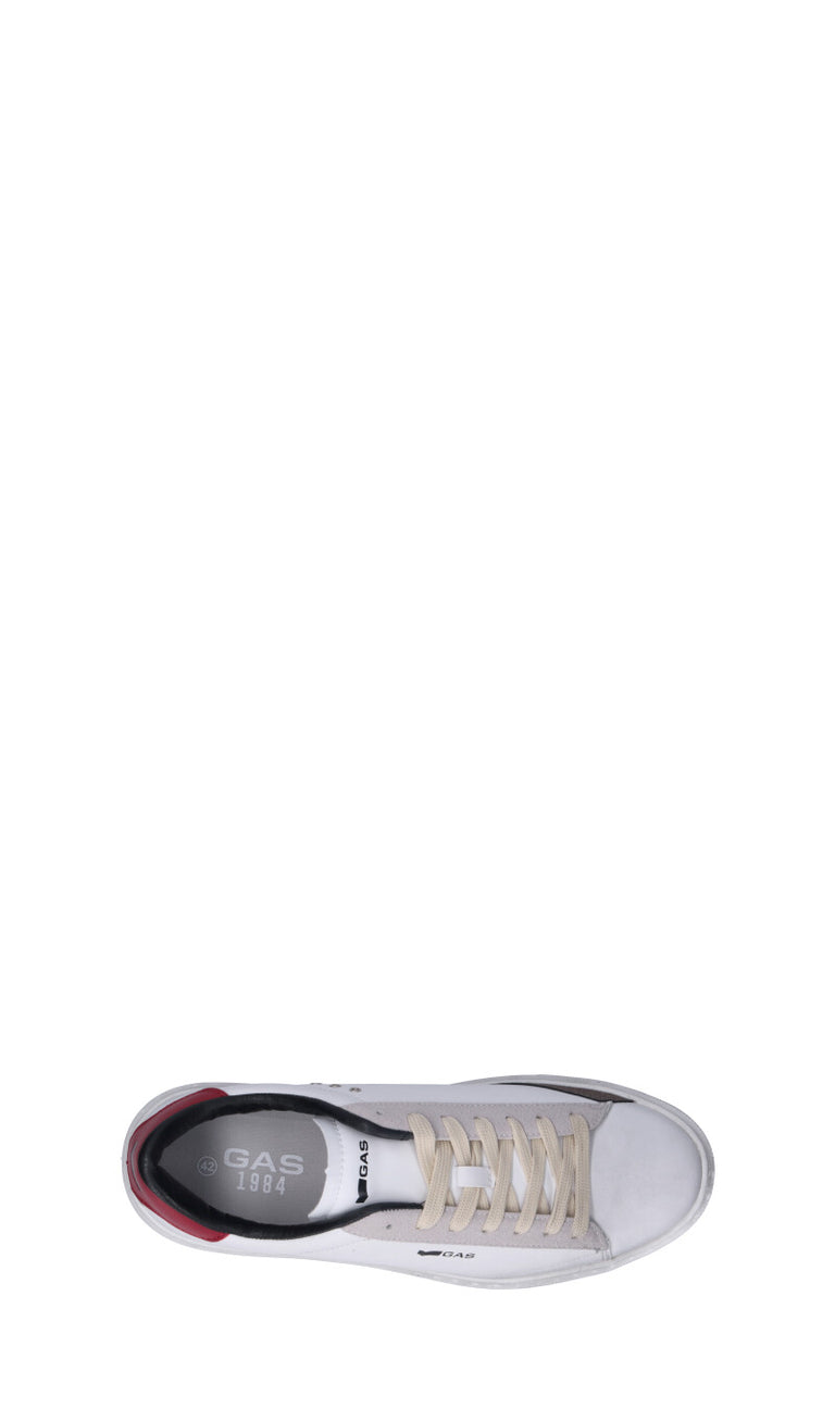 GAS Sneaker uomo bianca/rossa